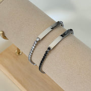 Bracciale tennis targhetta