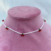 Collana Cherry white