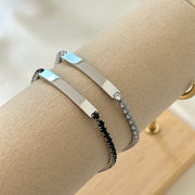 Bracciale tennis targhetta