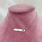Collana targhetta con cuore
