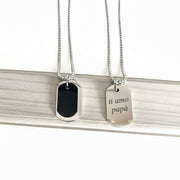 Collana doppia medaglietta