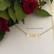 Collana targhetta con cuore