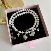 Girocollo MY PEARL argento (no charms)